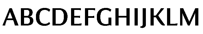 Collier Sans Condensed Regular Font UPPERCASE