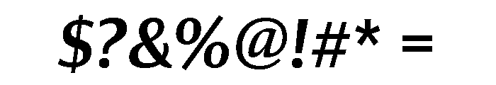 Collier Sans Condensed Semi Bold Italic Font OTHER CHARS