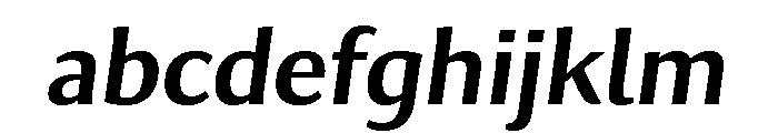 Collier Sans Condensed Semi Bold Italic FONT