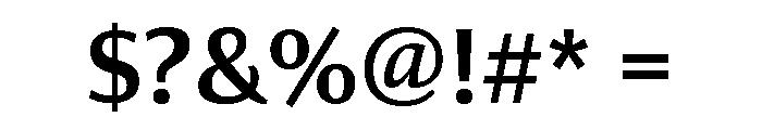 Collier Sans Condensed Semi Bold Font OTHER CHARS