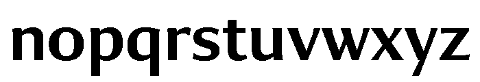 Collier Sans Condensed Semi Bold Font LOWERCASE
