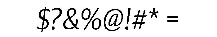 Collier Sans Condensed Thin Italic Font OTHER CHARS