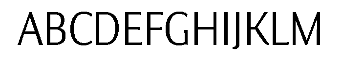 Collier Sans Condensed Thin Font UPPERCASE