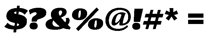 Collier Sans Condensed Ultra Italic Font OTHER CHARS