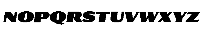 Collier Sans Condensed Ultra Italic Font UPPERCASE