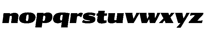 Collier Sans Condensed Ultra Italic Font LOWERCASE