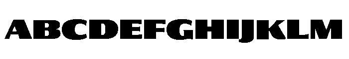 Collier Sans Condensed Ultra Font UPPERCASE