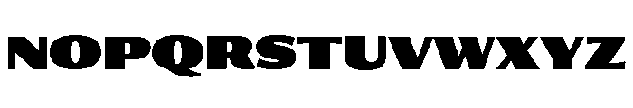 Collier Sans Condensed Ultra Font UPPERCASE