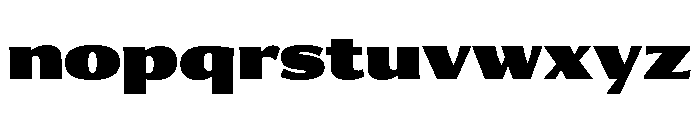 Collier Sans Condensed Ultra Font LOWERCASE