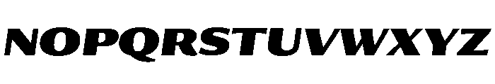 Collier Sans Extended Black Italic Font UPPERCASE