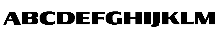 Collier Sans Extended Black Font UPPERCASE