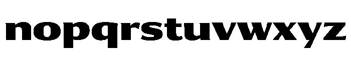 Collier Sans Extended Black Font LOWERCASE