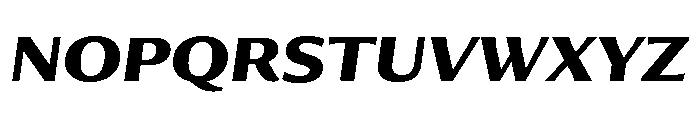 Collier Sans Extended Bold Italic Font UPPERCASE