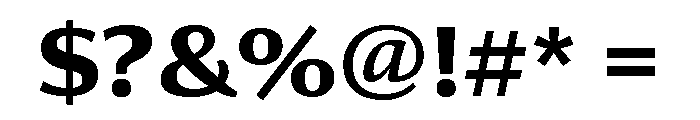 Collier Sans Extended Bold Font OTHER CHARS