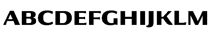 Collier Sans Extended Bold Font UPPERCASE