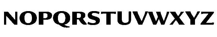 Collier Sans Extended Bold Font UPPERCASE