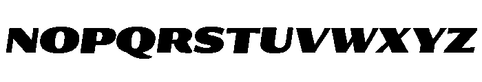 Collier Sans Extended Extra Black Italic Font UPPERCASE