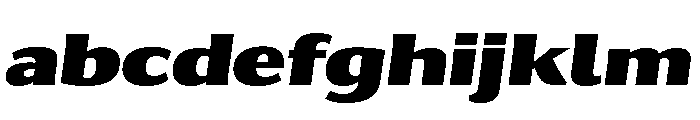 Collier Sans Extended Extra Black Italic FONT