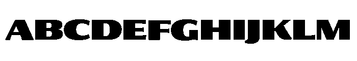 Collier Sans Extended Extra Black Font UPPERCASE