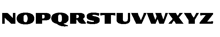 Collier Sans Extended Extra Black Font UPPERCASE