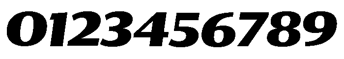 Collier Sans Extended Extra Bold Italic Font OTHER CHARS