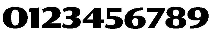 Collier Sans Extended Extra Bold Font OTHER CHARS