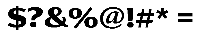 Collier Sans Extended Extra Bold Font OTHER CHARS