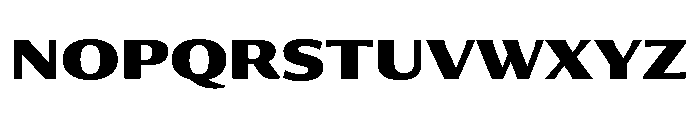 Collier Sans Extended Extra Bold Font UPPERCASE