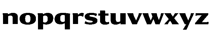 Collier Sans Extended Extra Bold Font LOWERCASE