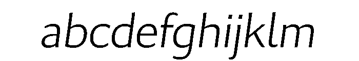 Collier Sans Extended Extra Thin Italic FONT
