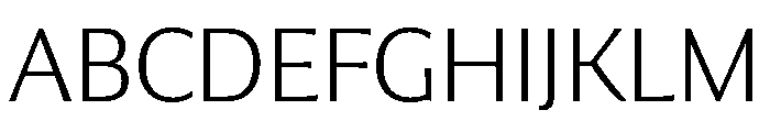 Collier Sans Extended Extra Thin Font UPPERCASE