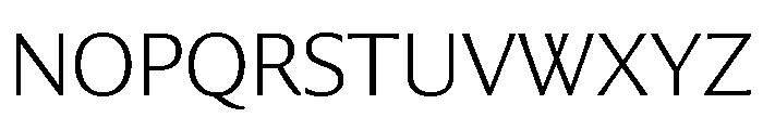 Collier Sans Extended Extra Thin Font UPPERCASE