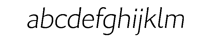 Collier Sans Extended Hairline Italic FONT