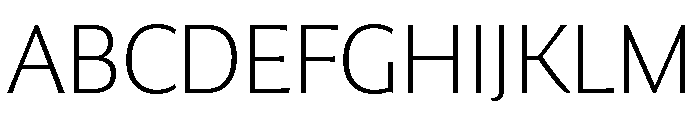 Collier Sans Extended Hairline Font UPPERCASE