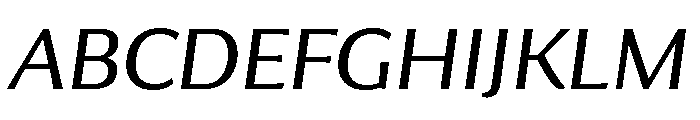 Collier Sans Extended Light Italic Font UPPERCASE