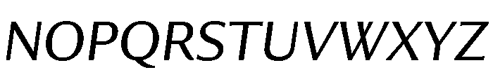 Collier Sans Extended Light Italic Font UPPERCASE