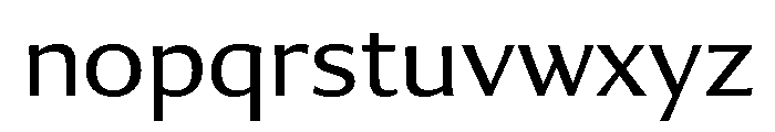 Collier Sans Extended Light Font LOWERCASE