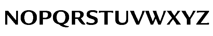 Collier Sans Extended Semi Bold Font UPPERCASE