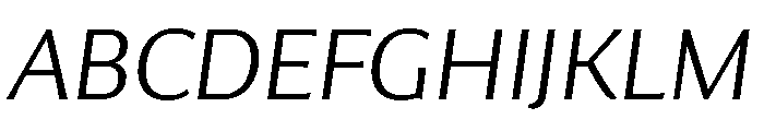 Collier Sans Extended Thin Italic Font UPPERCASE