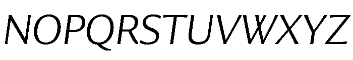 Collier Sans Extended Thin Italic Font UPPERCASE