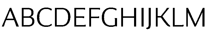 Collier Sans Extended Thin Font UPPERCASE