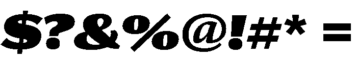 Collier Sans Extended Ultra Italic Font OTHER CHARS