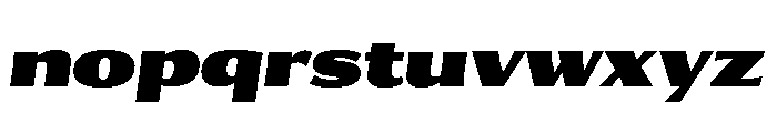 Collier Sans Extended Ultra Italic Font LOWERCASE