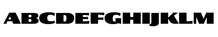 Collier Sans Extended Ultra Font UPPERCASE