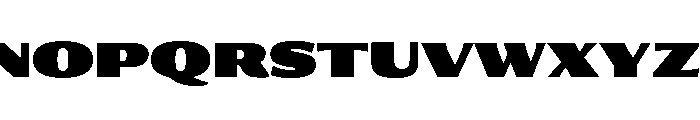Collier Sans Extended Ultra Font UPPERCASE