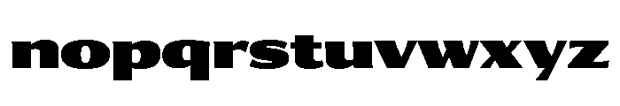 Collier Sans Extended Ultra Font LOWERCASE