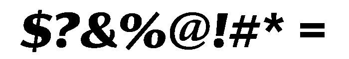 Collier Sans Extra Bold Italic Font OTHER CHARS
