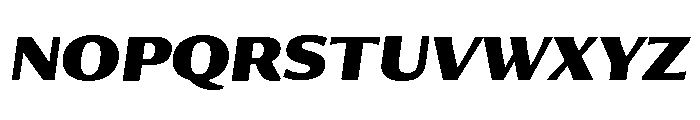 Collier Sans Extra Bold Italic Font UPPERCASE