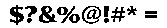 Collier Sans Extra Bold Font OTHER CHARS