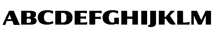 Collier Sans Extra Bold Font UPPERCASE